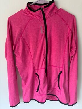 Reebok Hot Pink Performance Top with Silver Logo
